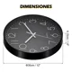 thumbnail image 2 of Reloj de pared grande modernos antiguo pared pilas decorativo 3d cocina elegante sala cuarto numeros en blanco color de la estructura negro reloj moda decoracion de interiores minimalista comerliv 1pz, 2 of 4