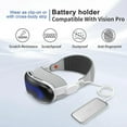 thumbnail image 4 of Support de Batterie Compatible avec Apple Vision Pro, Étui de Batterie Portable Vision Pro avec Clip de Courroie Rotatif à 360°, 4 of 4