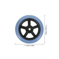 thumbnail image 2 of HAMPPLIES 2 Pcs Remplacement de Roue Robuste pour Fauteuil Roulant Capacité de Charge Élevée Roue avant, 2 of 6