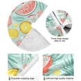 thumbnail image 2 of FMSHPON Summer Fruit Xmas Christmas Tree Skirt Stand Mat for Holiday Party Decoration Indoor Outdoor 48 inches, 2 of 6