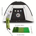thumbnail image 3 of Golf Practice Net for Backyard Driving Chipping Home Golf Swing Training with Target /1 Golf Mat / 5 Golf Balls / 1 Golf Tee/Bag 3m practice net, 3 of 6