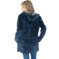 thumbnail image 2 of Safus Wearable Thick Flannel Blanket Hoodie with Pocket - Blue - Small/Medium Size - for Women and Men, Warm and Cozy, 2 of 7