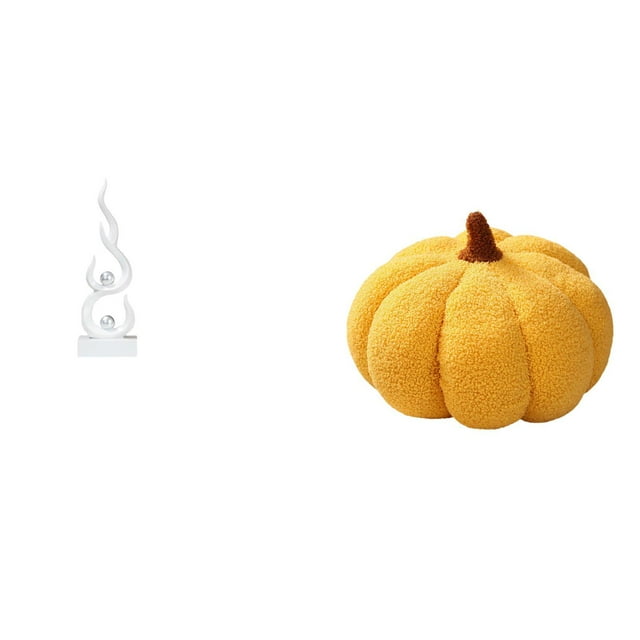 Escultura abstracta de fuego,Estatua de arte abstracto para decoración del hogar,Almohadas de calabaza de Halloween,Almohadas de calabaza de Halloween Decoración del hogar Suave,Cojines de