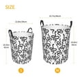thumbnail image 5 of Balery Hand Drawn Snake Round Laundry Basket with Handles Waterproof Freestanding Laundry Hamper for Clothes Toys in the Dorm and Family-Medium, 5 of 8
