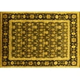 thumbnail image 1 of Ahgly Company Machine Washable Indoor Rectangle Oriental Yellow Traditional Area Rugs, 2' x 5', 1 of 4