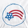 thumbnail image 2 of Care Bears America Cares Bear Belly Unisex Adult Crewneck Sweatshirt, White, 5X-Large, 2 of 3