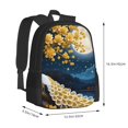thumbnail image 3 of Daiia Moonlit Golden Tree Peacock Backpack for Men and Women -Durable Backpack Large Capacity, Water-Resistant Bag with Adjustable Straps and Laptop Compartment, 3 of 9