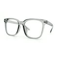 thumbnail image 4 of Nerdy Large Horn Rim Rectangular Blue Light Filtering Computer Eyeglasses Slate, 4 of 8