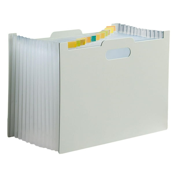 Bolsa portátil de clasificación de archivos Zulema Organizador de archivos expansión Gris claro