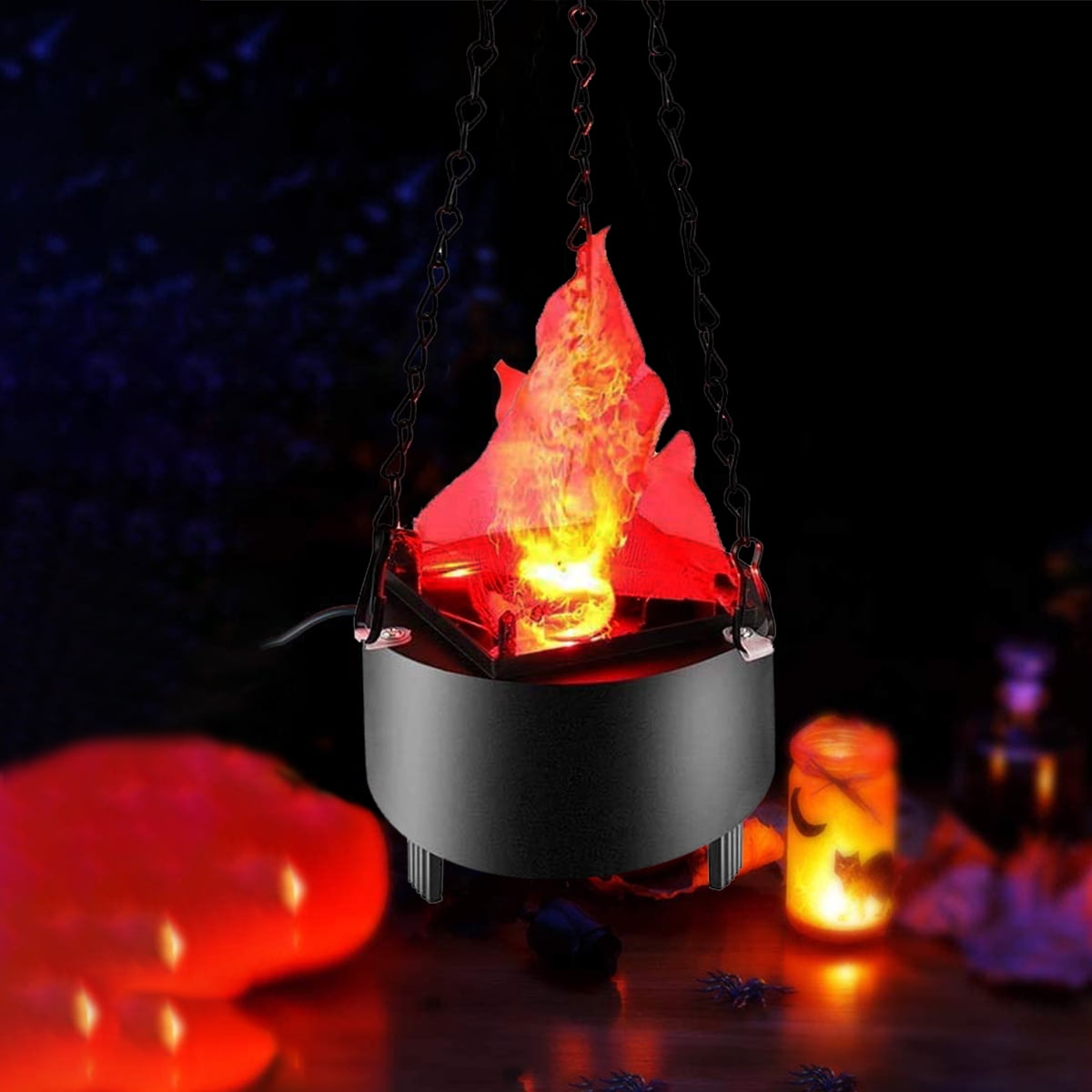 LED Artificial Fake Fire Flame Light 3D Flickering Fire Flame