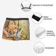 thumbnail image 3 of Disketp Girl Hugging Dog Flowers Men's Boxer Briefs,Soft and Breathable Cotton Underwear with ComfortFlex Waistband-Small, 3 of 5