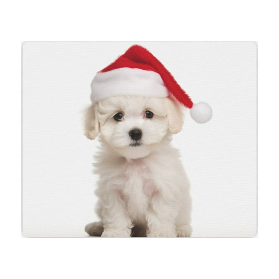 DistinctInk Mouse Pad - 1/4" Foam Rubber - Bichon Frise Puppy