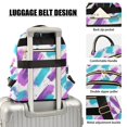 thumbnail image 3 of FORMRS Mini Backpack Purse for Women Travel Daypack Casual Shoulder Bag, Purple Drawing, 3 of 7