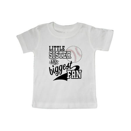 Inktastic Little Sister and Biggest Baseball Fan Infant T-Shirt Unisex