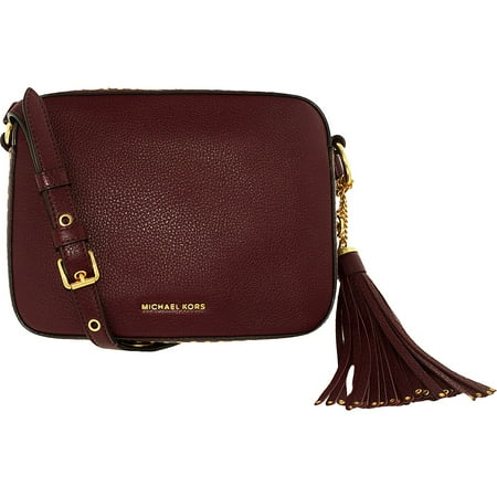 Women S Large Brooklyn Leather Camera Bag Cross Body Plum