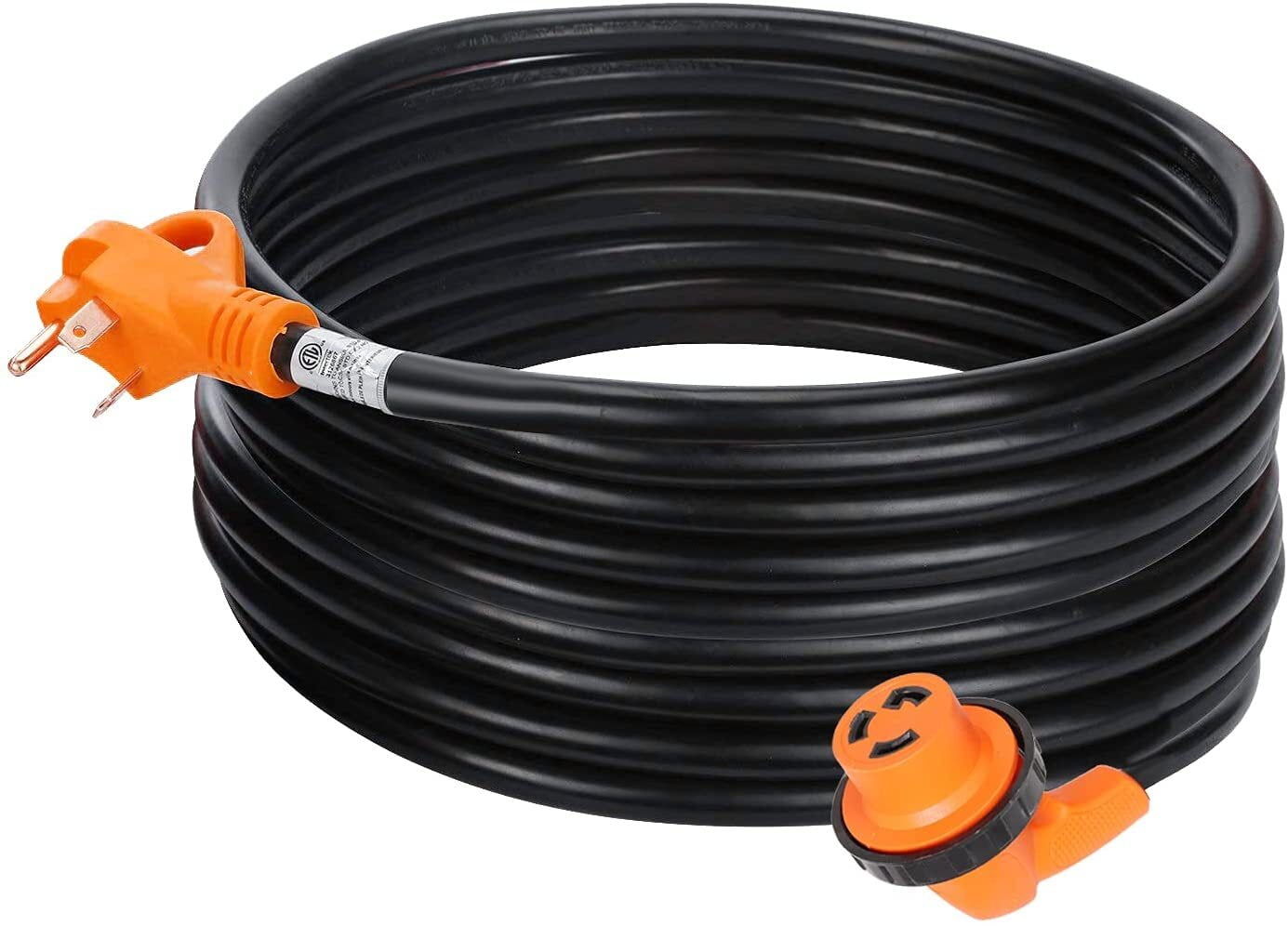 30 Amp 30 Feet RV Detachable Power Cord with LED Light, 10 Gauge,NEMA