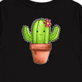 thumbnail image 4 of Inktastic Cute Cactus with Flower Hairpiece Boys or Girls Long Sleeve Toddler T-Shirt, 4 of 5
