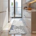 thumbnail image 4 of Blue Floral and Petal Pattern Kitchen Rug Mat,Kitchen Runner Rugs Non Skid Washable,Decorative Kitchen Floor Mats for Kitchen,Sink,Laundry,17"x47.2", 4 of 7