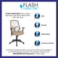 thumbnail image 3 of Salerno Series High Back Green Mesh Office Chair with Arms, 3 of 5