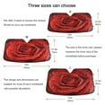 thumbnail image 5 of Universal Fit Accordion Auto Sunshade Windshield Sunshade 57'' x 31.5'' Red Roses, 5 of 8