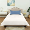 thumbnail image 6 of Dailycode Satin Pillow Case Standard Silk Pillow Cover for Hair and Skin Envelope Closure Sea Blue 20"x26", 6 of 9