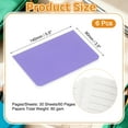 thumbnail image 2 of 6 Pack A6 Notebook, A6 Journal Mini Notebook Pocket Kraft Memo Notepads Lined Sketchbook Small 3.5x5.5 Inch 30 Sheets for Men Women Office Supplies Purse Travelers, Purple, 2 of 6