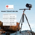 thumbnail image 2 of Trípode para cámara K&F Concept T254A7+BH-28L 230 cm con monopie, 2 of 6