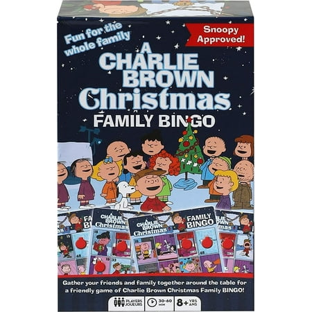 Peanuts Charlie Brown Christmas Family Bingo Game Set