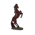 thumbnail image 2 of Liulin Horse Figurines, Resin Standing Horse Statue, Horse Sculpture for Home Office Table Shelf Desk Decor, Attract Luck and Wealth, 13.2", Red, 2 of 8