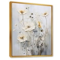 thumbnail image 2 of Designart "Fantasia Of White Wildflowers" Wildflowers Floater Framed Wall Decor, 2 of 5