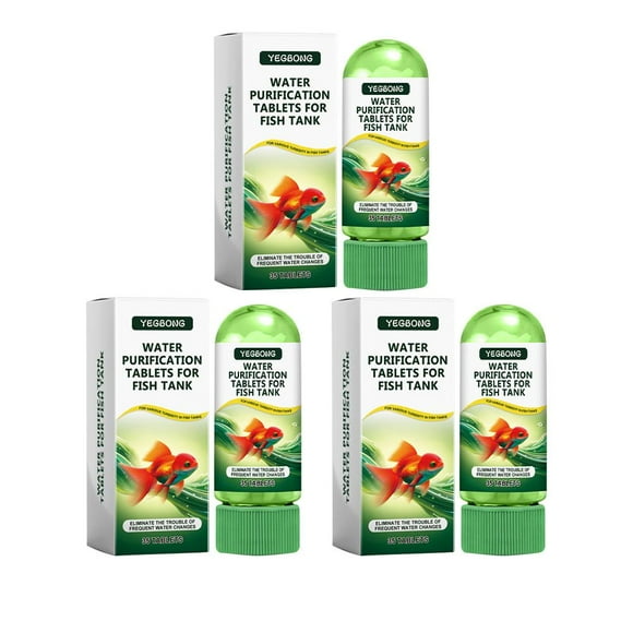 Aquarium Water Clarifying Tablets 35 Count for Fast Effective Fish Tank Cleaning and Healthy Aquatic Environment