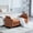 Orange, variant on YWEN 77.2" Chenille End of Bed Bench Chaise Lounge, Upholstered Bedroom Bench with Arms & Bolster Pillows, Rubberwood Legs for Living Room Apartment Guest Room