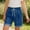 Blue, variant on Lumosvexa Girls Denim Shorts, Adjustable Drawstring with Pockets Lightweight Casual Summer Trendy Shorts Blue 7-8