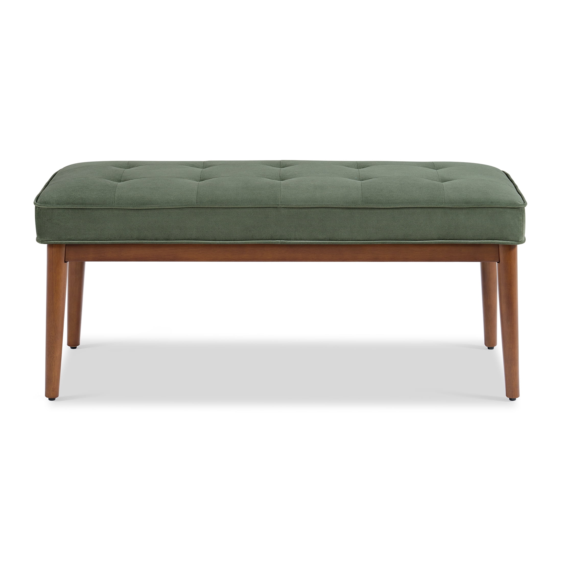 Better Homes & Gardens Colton 44" Upholstered Accent Bench, Olive