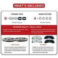 thumbnail image 6 of Hex Autoparts 320mm Front & Rear Brakes Rotor + Brake Pad for Dodge Charger Challenger V6 RWD Rotor Pad, 6 of 6