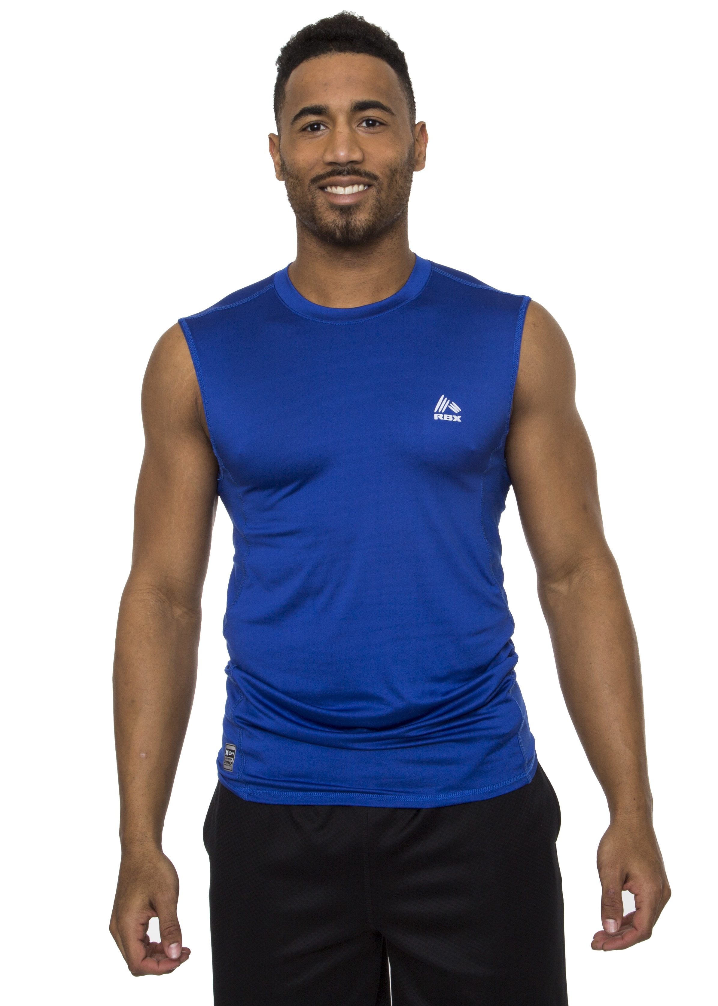 RBX RBX Active Men's Fitted Sleeveless Tank Top with Mesh Insert