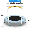 thumbnail image 4 of 36" Mini Trampoline for Kids, SHINPT Trampoline for Toddlers for Birthday Gift, 36in Toddler Trampoline with Handle, Indoor/Outdoor Kids Trampoline, Small Trampoline for Yard, Lawn, Garden, Backyard, 4 of 4