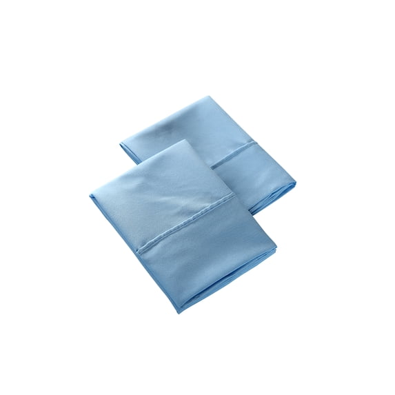The Great American Store 1800 Series Double Brushed Microfiber Pillowcase - King (Solid, Light Blue)
