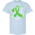 thumbnail image 3 of Inktastic Love and Care Mental Health Awareness Green Ribbon T-Shirt, 3 of 5