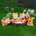 thumbnail image 3 of Petite Statue en Forme de Tiger Adorable, Modèle de Statue en Résine Créative et Vive pour la Maison, 3 of 10