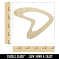 thumbnail image 2 of Retro Boomerang Wood Shape Unfinished Piece Cutout Craft DIY Projects - 4.70 Inch Size - 1/8 Inch Thick, 2 of 7