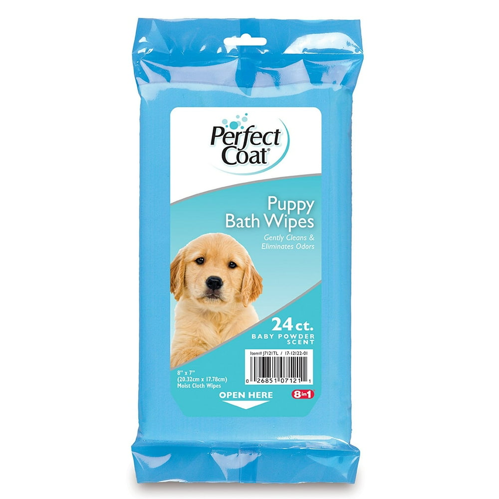 Puppy Bath Wipes, 24 count (J7121TL), Mild formula for your puppy's
