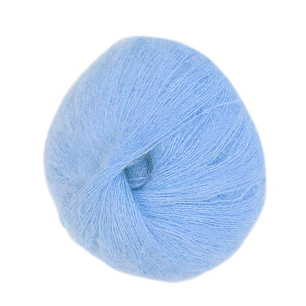 Injueey Hilo de tejer de ganchillo de 26g, hilo de tejer para manualidades DIY para el hogar, hilo de ganchillo, hilo de tejer a mano Tela de costura y artesanía Cielo azul Injueey HA001028-05