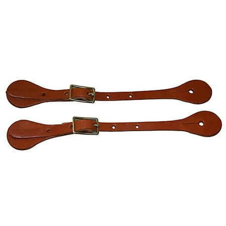 Western Youth Latigo Straight Spur Straps Brown
