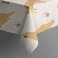 thumbnail image 5 of Golden Retriever with Bones and Paws Rectangle Tablecloth 60"x120",Waterproof Polyester Rectangle Table Cloth, Wipeable Spillproof Polyester Tablecloth for Dining, Camping, Indoor and Outdoor, 5 of 6