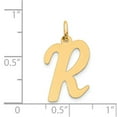 thumbnail image 3 of 14K Yellow Gold Charm Pendant Themed 22 mm 12-17 Large Script Initial R, 3 of 3