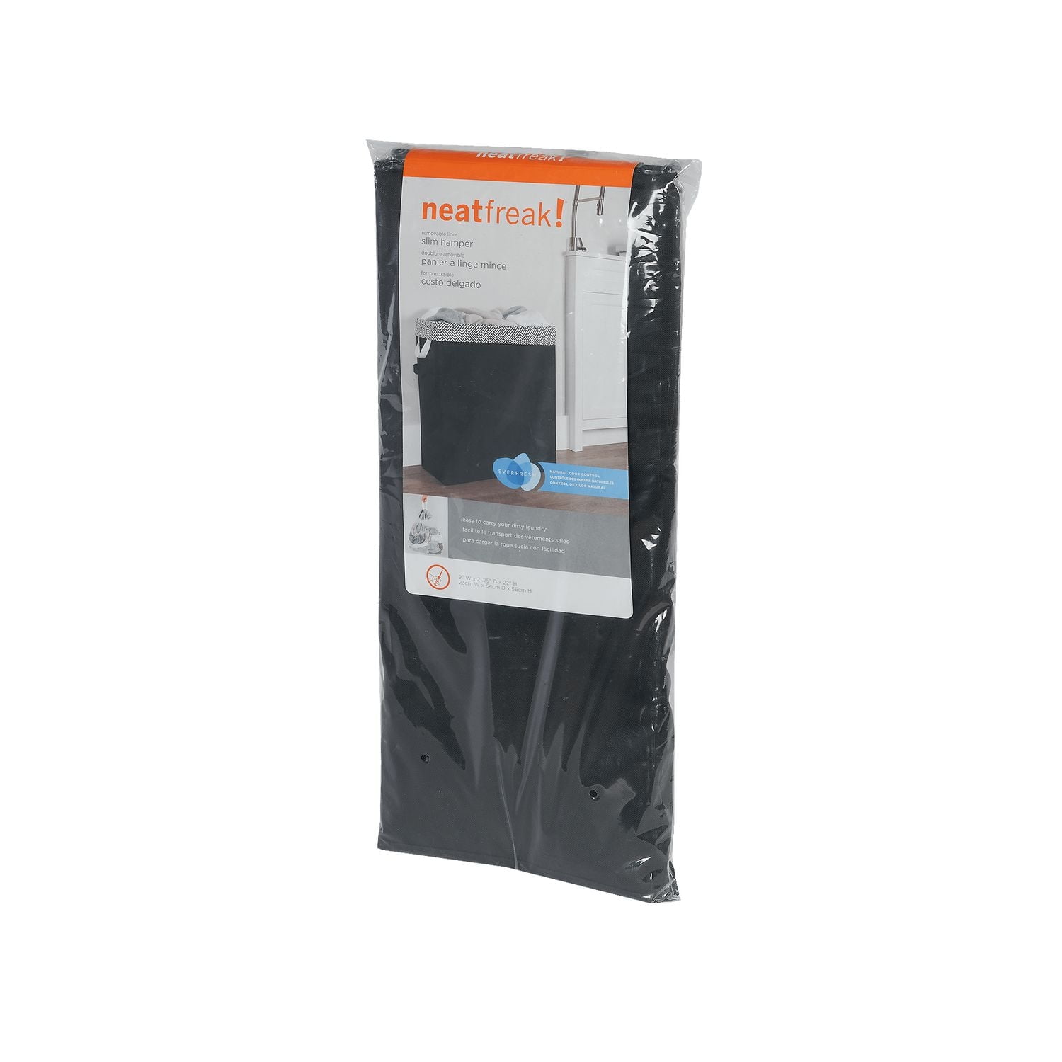 neatfreak! Slim Laundry Hamper, with Removable Bag