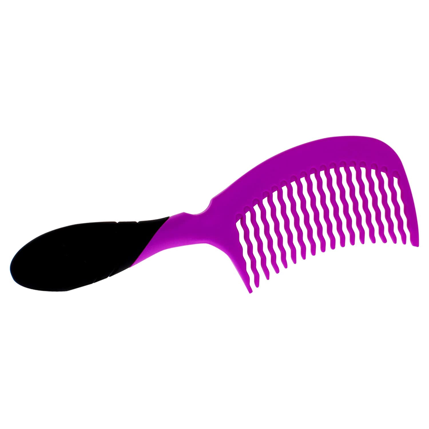 Unisex Wet Pro Comb Detangling Ergonomically Rubber Gripped Wave Design Hair  Comb Brush - Walmart.com