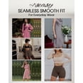 thumbnail image 5 of USEASY Shapewear Shorts for Women Under Dresses Tummy Control Mid Waisted Seamless Slimming Underwear with Lace, 5 of 6