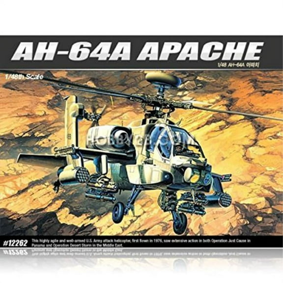 academy #12262 1/48 ah-64a [msip] plastic model kit # 12262